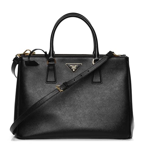 prada saffiano nero tote
